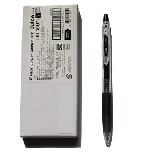 Pilot Black Ultra Fine 0.38mm Gel Ink Ballpoint Pen Set of 10 LJU-10UF-B-Kiichin - The #1 Place for Japanese Goods in Your Hand!