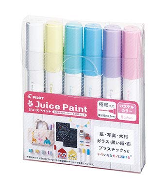 Pilot 6 Color Set Pastel Juice Paint Medium Round Core Sjp-120Mn-6Cp-Kiichin - The #1 Place for Japanese Goods in Your Hand!