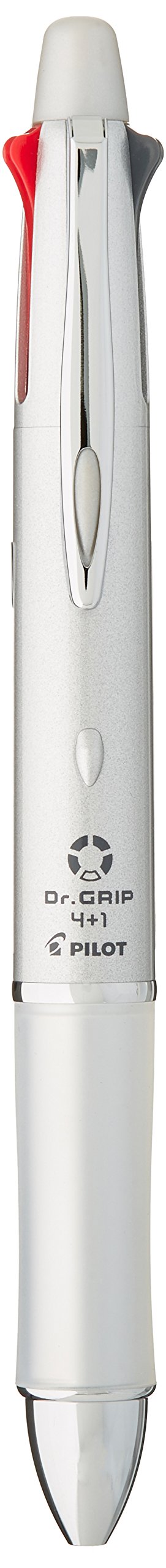 Pilot Doctor Grip 4+1 Silver Multi-Function Pen - 0.7mm Acro Ink Ballpoint and 0.5mm Mechanical Pencil-Kiichin - The #1 Place for Japanese Goods in Your Hand!