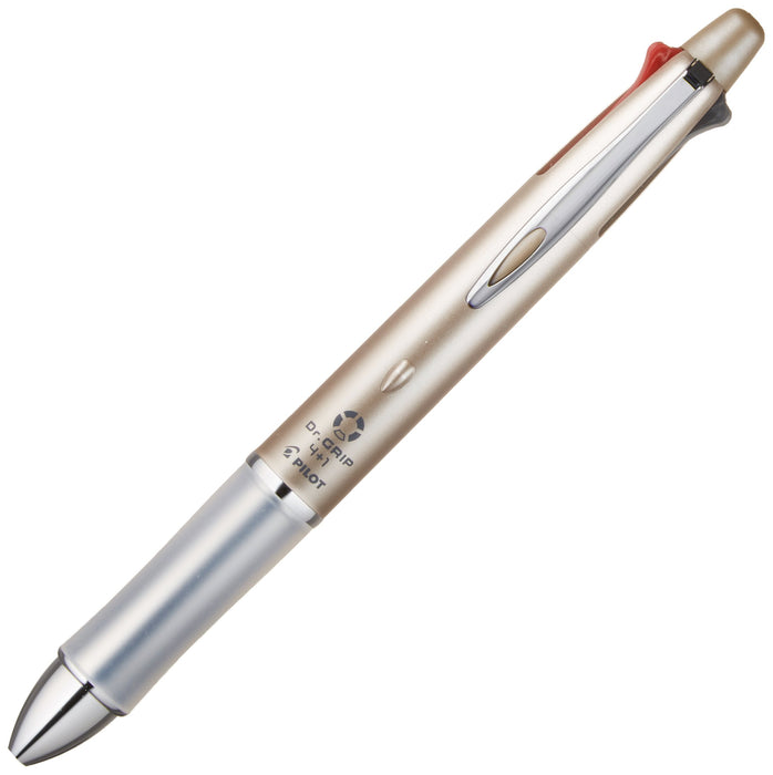 Pilot Doctor Grip 4+1 Multifunctional Ballpoint Pen in Champagne Gold-Kiichin - The #1 Place for Japanese Goods in Your Hand!