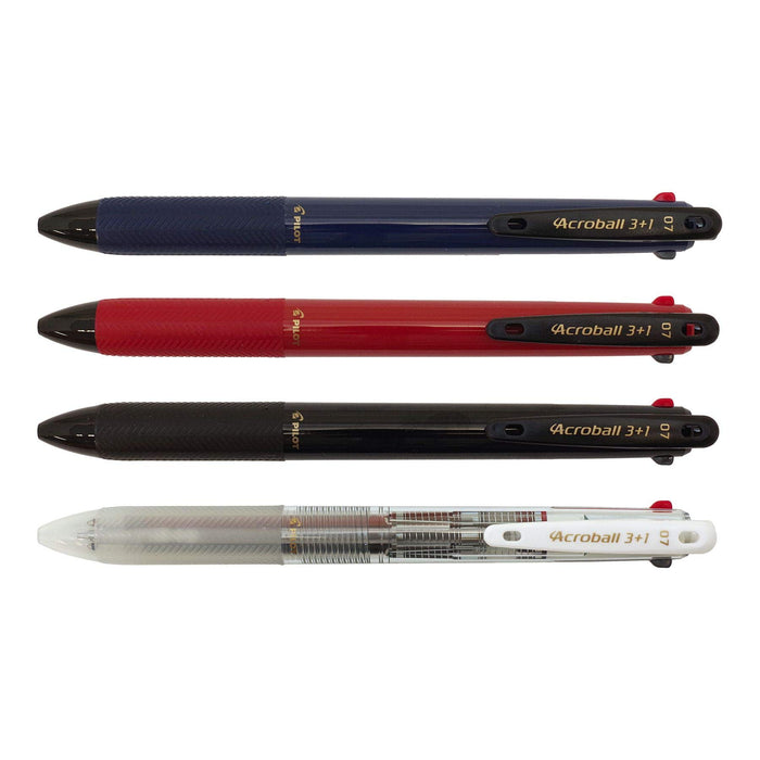 Pilot Acroball 3+1 Multifunctional 4-in-1 Pen 0.7mm Black Red Blue Burgundy-Kiichin - The #1 Place for Japanese Goods in Your Hand!