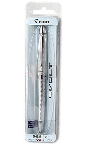 Pilot Two Plus One Evolt Multi-Function Writing Tool - Herringbone Silver-Kiichin - The #1 Place for Japanese Goods in Your Hand!