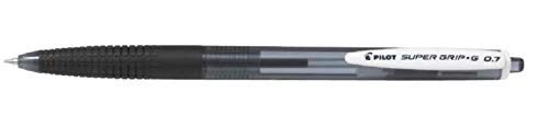 Pilot Super Grip G Black Ballpoint Pen Oil-Based Knock Type 0.7 Pack of 10-Kiichin - The #1 Place for Japanese Goods in Your Hand!