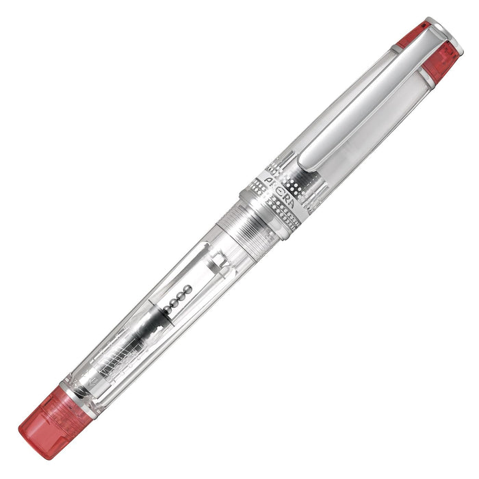 Pilot Prera Shikisaiai Transparent Red Fountain Pen Medium Nib