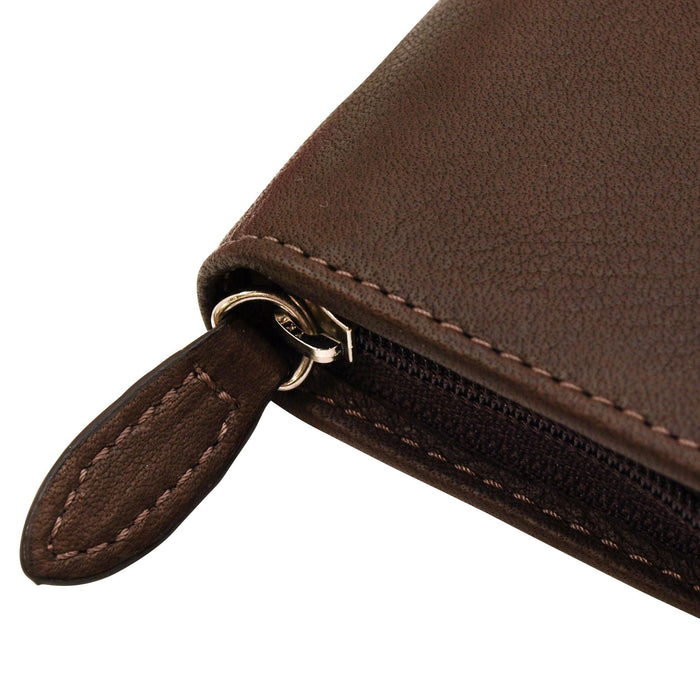 Pilot Samburu PSPC01DBN Round Zipper Pencil Case in Dark Brown-Kiichin - The #1 Place for Japanese Goods in Your Hand!