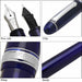 Platinum Pen 3776 Century Medium Point Rhodium Finish Chartres Blue Fountain Pen with Love Kanji Sticker-Kiichin - The #1 Place for Japanese Goods in Your Hand!