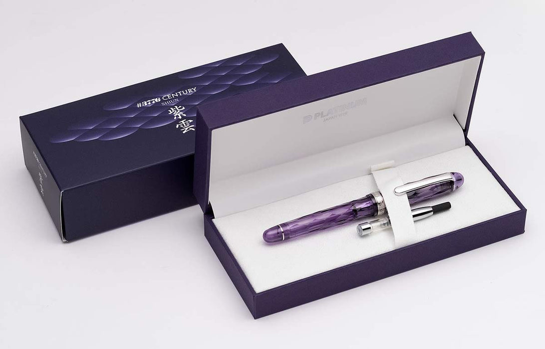 Platinum Fountain Pen 3776 Century Shiun Medium from Fuji Shunkei Series Pnb-35000Ss 84-3-Kiichin - The #1 Place for Japanese Goods in Your Hand!