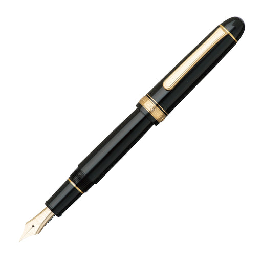 Platinum Fountain Pen #3776 Century - Extra Thick Black Body Size 139.5X15.4mm Weight 20.5G-Kiichin - The #1 Place for Japanese Goods in Your Hand!