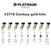 Platinum Fountain Pen #3776 Century - Extra Thick Black Body Size 139.5X15.4mm Weight 20.5G-Kiichin - The #1 Place for Japanese Goods in Your Hand!