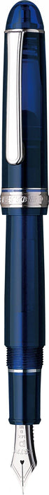 Platinum Fountain Pen - Century Rhodium #3776 Chartres Blue Extra Thick PNB-18000Cr-Kiichin - The #1 Place for Japanese Goods in Your Hand!