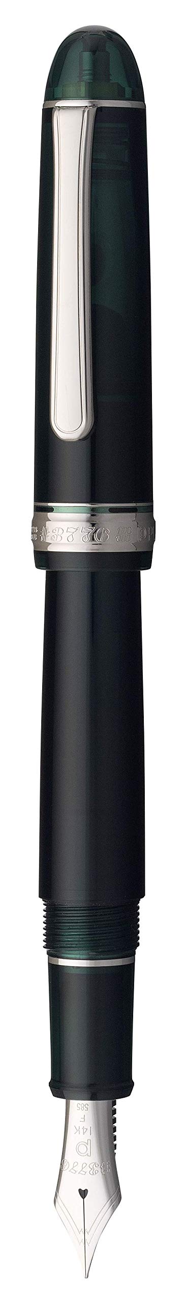 Platinum Fountain Pen - #3776 Century Medium Point Laurel Green Rhodium 20.5g - #41-3-Kiichin - The #1 Place for Japanese Goods in Your Hand!