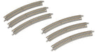 Rokuhan Z Gauge R067 6-Piece Canted Rail R220-30° - Rokuhan Track-Kiichin - The #1 Place for Japanese Goods in Your Hand!