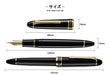 Sailor Fountain Pen Large Naginata Concorde Black 21K 10-7421-120 Model-Kiichin - The #1 Place for Japanese Goods in Your Hand!