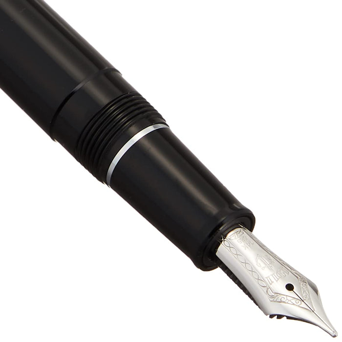 Sailor Fountain Pen Bold Black with Light Silver Trim - Profit Series 11-1039-620-Kiichin - The #1 Place for Japanese Goods in Your Hand!