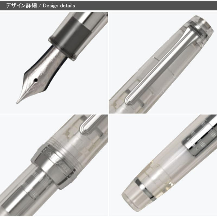 Sailor Profit 21 Silver Demonstrator Extra Fine Fountain Pen
