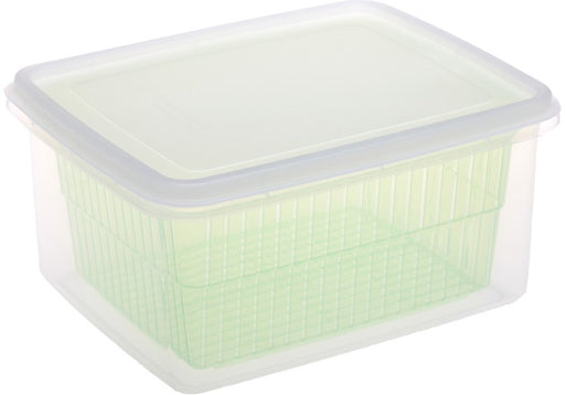 Sanko Plastic D-Pack with Colander Green D-9D Azl8606 Kitchen Essential-Kiichin - The #1 Place for Japanese Goods in Your Hand!