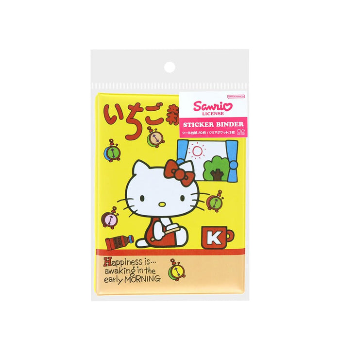 Sun-Star Stationery Sanrio Sticker Binder Yellow Ichigo Shimbun S8908613