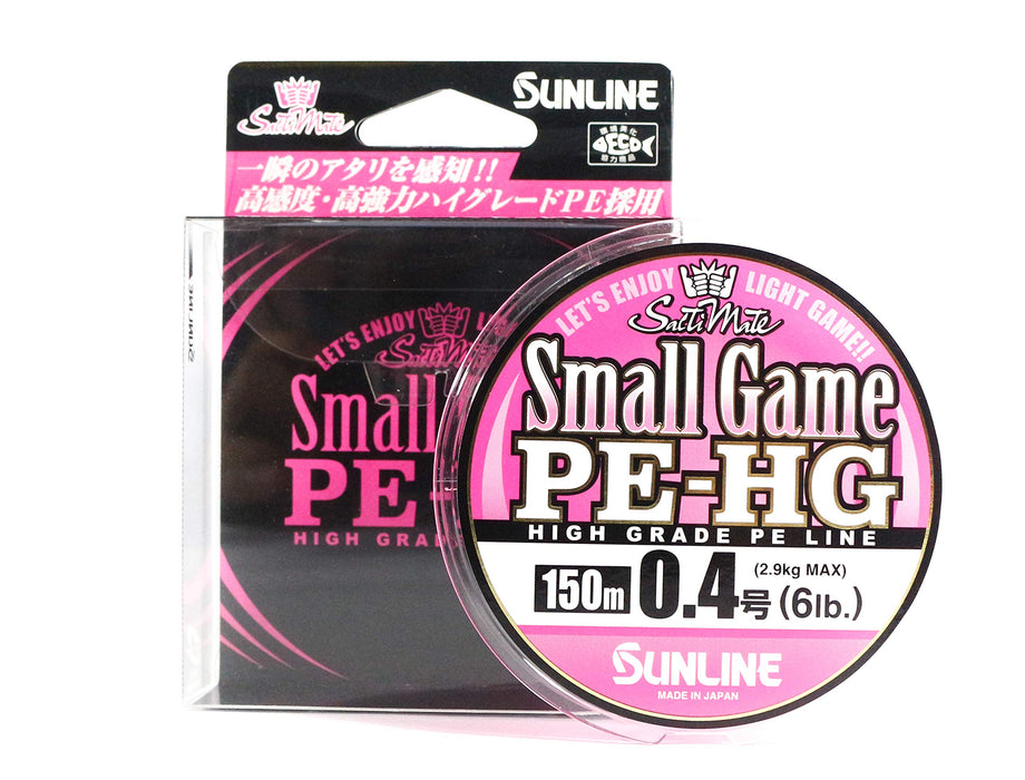 Sunline Pe Line Salty Mate Small Game 150M 0.4 6Lb Sakura Pink-Kiichin - The #1 Place for Japanese Goods in Your Hand!