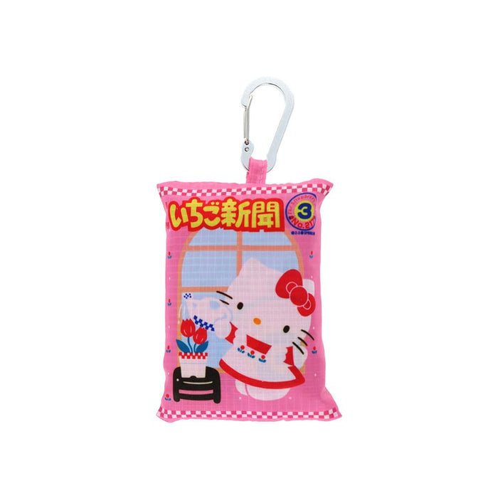 Sun-Star Stationery Ichigo Shimbun Sanrio Eco Bag Large Capacity Pink Red