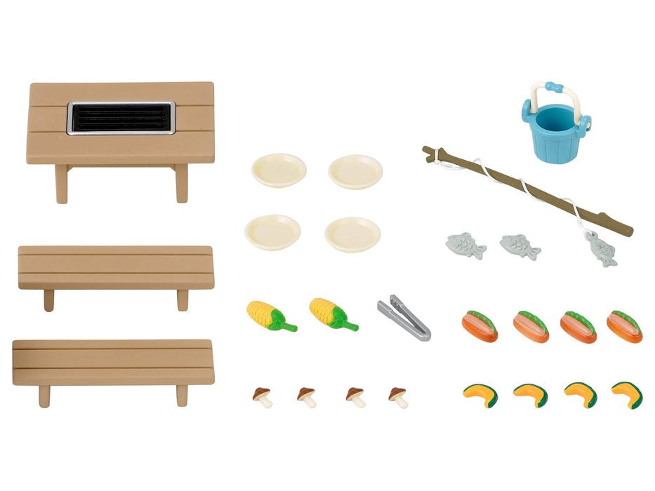 Epoch Sylvanian Families Barbecue Set Certified Toy Dollhouse for Ages 3+-Kiichin - The #1 Place for Japanese Goods in Your Hand!