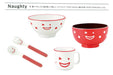 Takenaka Red Japanese-Made Naughty Kids Soup Bowl T-46523 10x5.7 cm-Kiichin - The #1 Place for Japanese Goods in Your Hand!