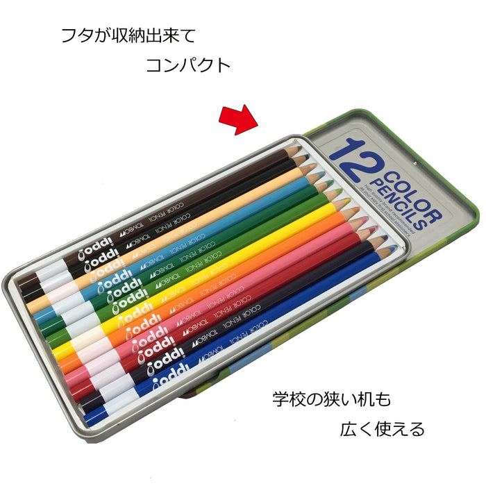 Tombow Ippo! 12-Color Set Smooth Plain Colored Pencils in Slide Can-Kiichin - The #1 Place for Japanese Goods in Your Hand!