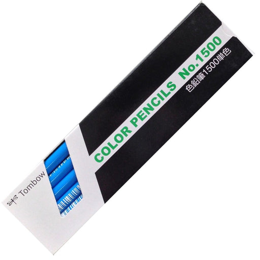 Tombow 1500-14 Pencil Light Blue Colored Pack of 12-Kiichin - The #1 Place for Japanese Goods in Your Hand!