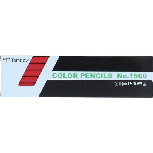 Tombow 1500-25 Red Colored Pencil 1 Dozen - High-Quality Artistic Tools-Kiichin - The #1 Place for Japanese Goods in Your Hand!