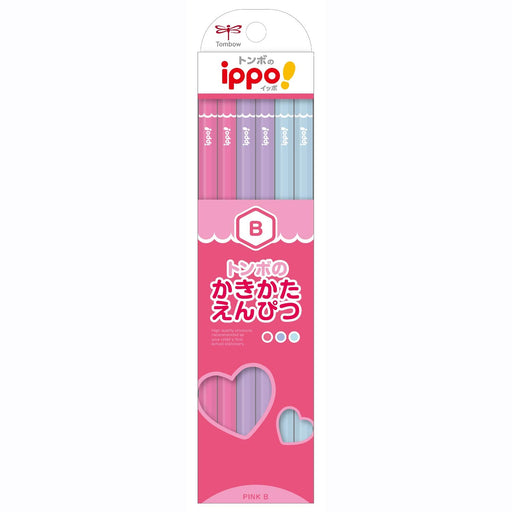 Tombow Ippo Drawing Pencil B Smooth Writing Plain Pink-Kiichin - The #1 Place for Japanese Goods in Your Hand!