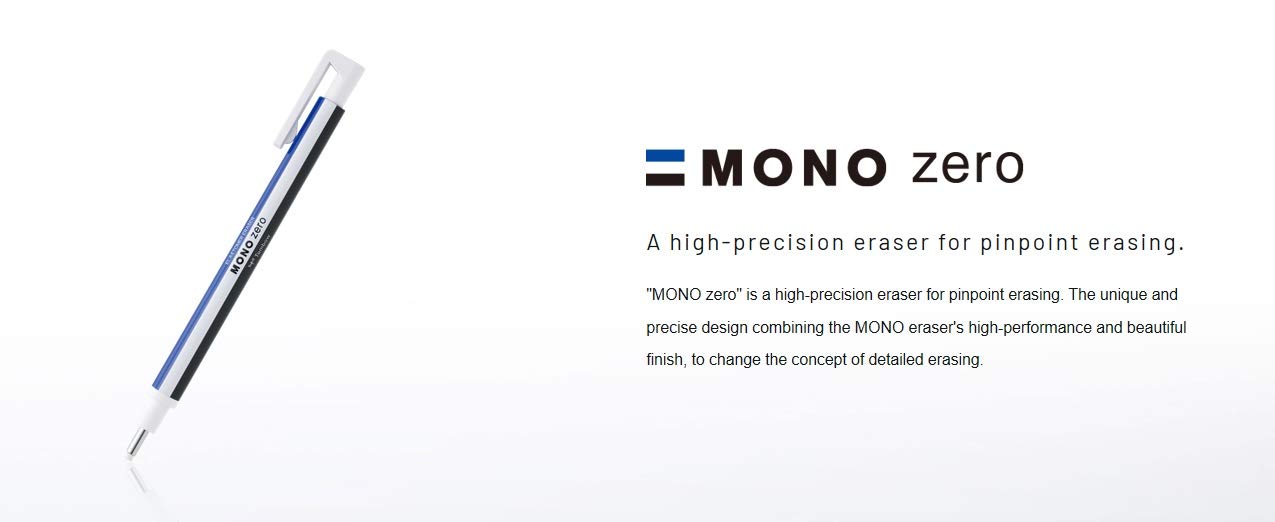 Tombow Mono Zero Square Pencil Holder Eraser EH-KUS Series-Kiichin - The #1 Place for Japanese Goods in Your Hand!