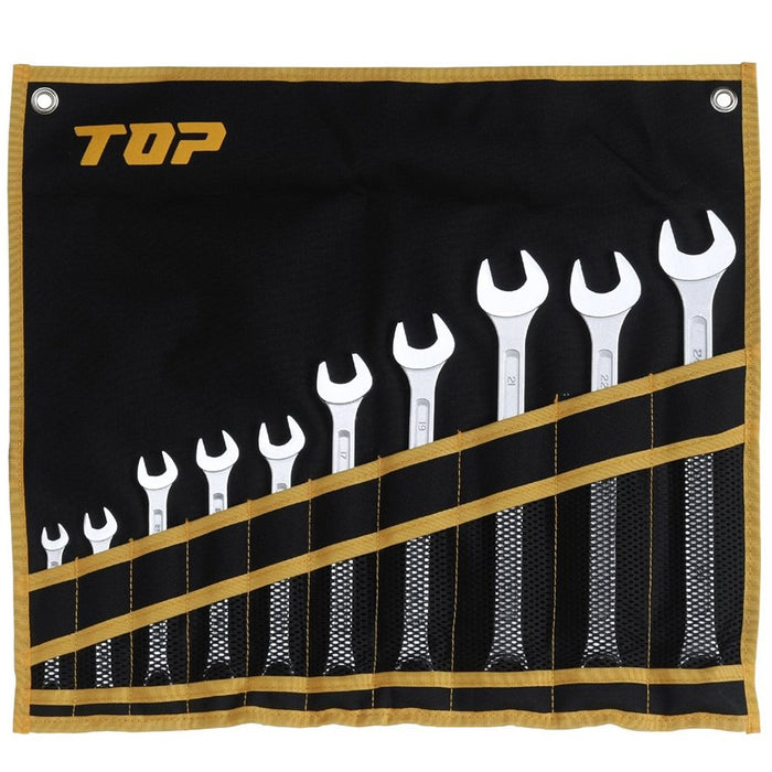 Top Kogyo Combination Wrench Set 8-24mm 12-Sided Forged with Bag 10-Piece-Kiichin - The #1 Place for Japanese Goods in Your Hand!