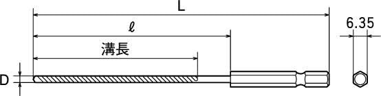 Top Kogyo Hex Shank Long Drill Bit 5.5mm for Metal & Wood - Made in Japan-Kiichin - The #1 Place for Japanese Goods in Your Hand!
