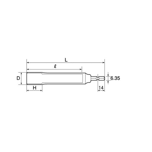 Top Kogyo Long Socket for Electric Drill 10mm x 143mm Hex Bit Japan Made-Kiichin - The #1 Place for Japanese Goods in Your Hand!