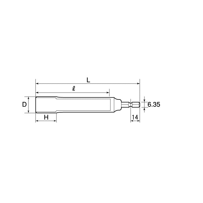Top Kogyo Long Socket for Electric Drill 10mm x 143mm Hex Bit Japan Made-Kiichin - The #1 Place for Japanese Goods in Your Hand!
