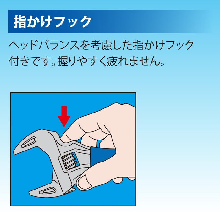 Top Kogyo Short Eco Wide 12-49mm Lightweight Monkey Wrench Made in Japan-Kiichin - The #1 Place for Japanese Goods in Your Hand!