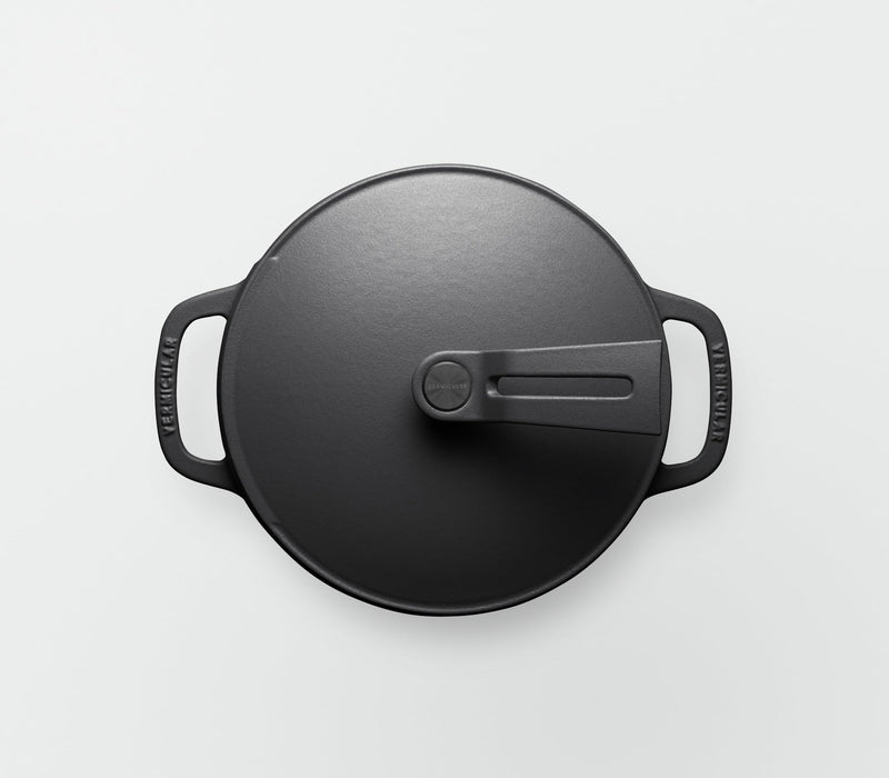 Vermicular 18cm Matte Black Cast Iron Enamel Pot Waterless Cooking Oven Pot