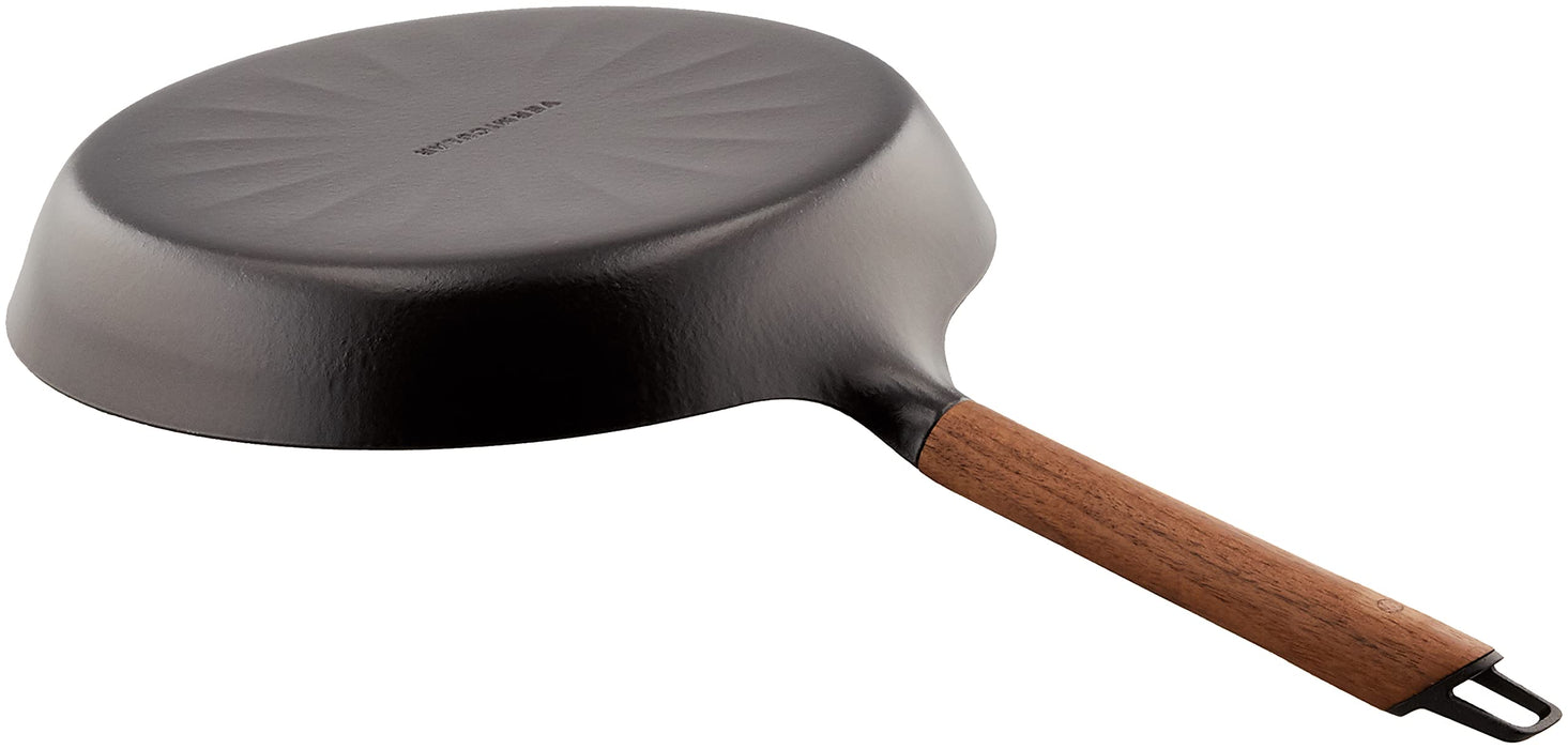 Vermicular 28cm Walnut Cast Iron Enamel Frying Pan Gas/IH Compatible