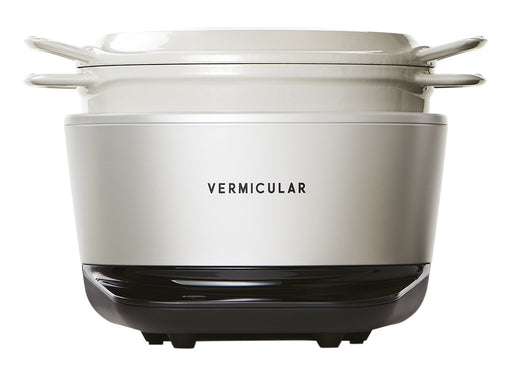 Vermicular Rice Pot 5-Cup Cooker Sea Salt White with Recipe Book Rp23A-Wh-Kiichin - The #1 Place for Japanese Goods in Your Hand!