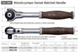 Vessel 16-Piece 3/8 Inch Sq Swivel Socket Wrench Set - HRW3005MSW - Non-Slip Wood Handle-Kiichin - The #1 Place for Japanese Goods in Your Hand!