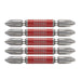 Vessel 40V Compatible GS5P2065 Double Ended Plus Bit Set 5pcs-Kiichin - The #1 Place for Japanese Goods in Your Hand!