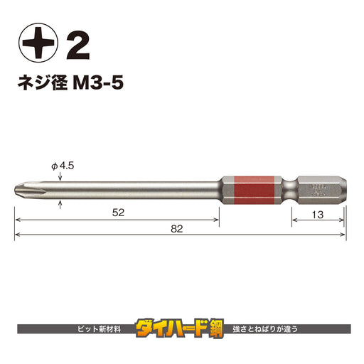 Vessel 40V Single Head Gosai Bit Set 2x82 Compatible 2-Pack - GS162082-Kiichin - The #1 Place for Japanese Goods in Your Hand!