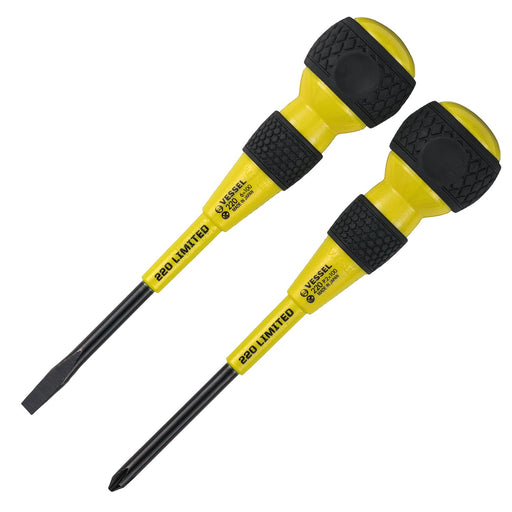 Vessel 220L-2Ps-Yt Yellow Tourmaline Ball Grip Driver Set Limited Edition-Kiichin - The #1 Place for Japanese Goods in Your Hand!