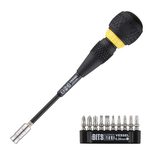 Vessel 10 Piece Ball Grip Ratchet Driver and Bit Set 2200Mbh120K01-Kiichin - The #1 Place for Japanese Goods in Your Hand!