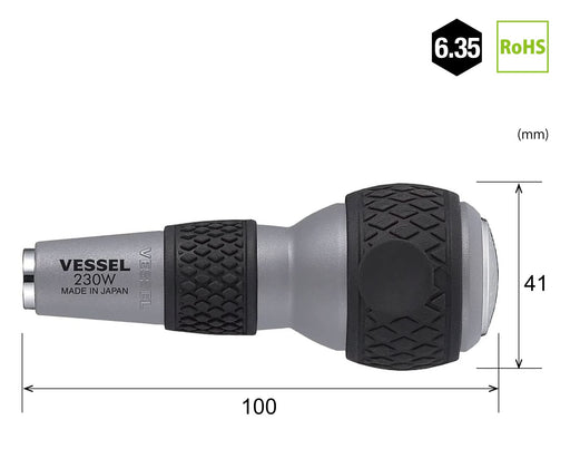 Vessel 230W Ball Grip Replacement - Optimized Penetrating Power-Kiichin - The #1 Place for Japanese Goods in Your Hand!
