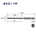 Vessel 4.2mm Cushion Drill Bit for Ironwork Metalwork-AMD-4.2-Kiichin - The #1 Place for Japanese Goods in Your Hand!