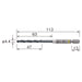 Vessel 4.4mm Cushion Drill Bit AMD-4.4 for Iron and Metalwork-Kiichin - The #1 Place for Japanese Goods in Your Hand!