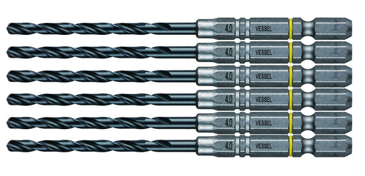 Vessel 4.0mm Ironwork Cushion Drill Bit Set 6-Piece Metalwork AMD6P-4.0-Kiichin - The #1 Place for Japanese Goods in Your Hand!