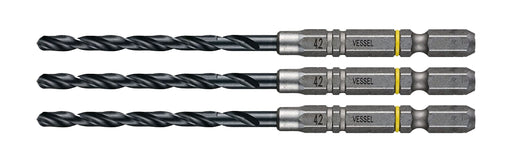 Vessel 3 Piece 4.2mm Cushion Drill Bit Set for Ironwork - AMD3S-4.2-Kiichin - The #1 Place for Japanese Goods in Your Hand!