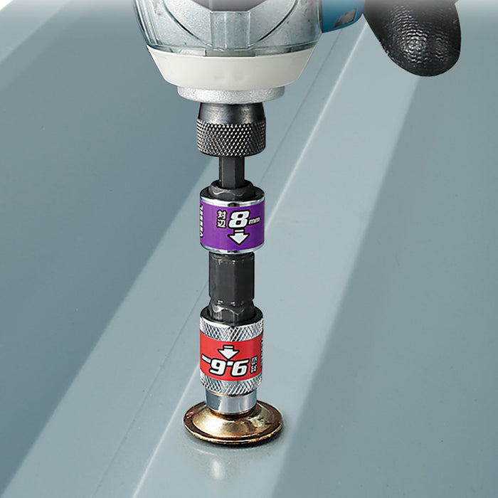 Vessel 4-Way BH-40 Double-Ended Socket with 8 and 9.6 Width Across Flats +2 Bit Joint-Kiichin - The #1 Place for Japanese Goods in Your Hand!
