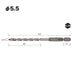 Vessel Φ5.5mm Drill Bit for Porcelain Tiles - APD-5.5 Model-Kiichin - The #1 Place for Japanese Goods in Your Hand!